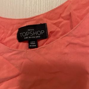 Top shop cropped pink tank